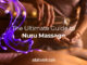 Image of someone performing a Nuru massage. Text over image displays the blog title.